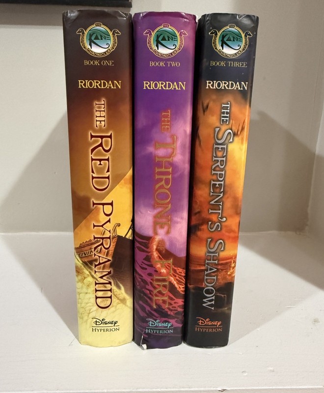 The Kane Chronicles Hardcover Set (3 Books) Riordan Red Pyramid Throne Fire gallery