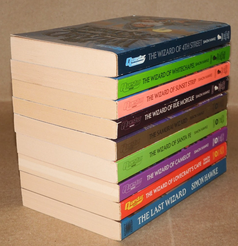 SIMON HAWKE Lot 9 Urban Fantasy PBs: The Wizard of 4th Street Series in VGC+!