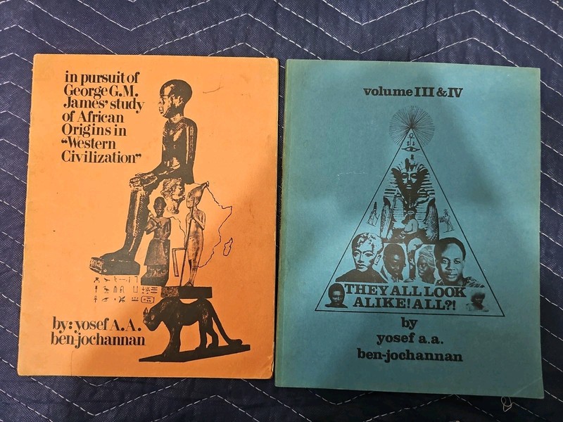 2 Books by Ben-Jochannan THEY ALL LOOK ALIKE ALL. & in pursuit of George G.M. V9