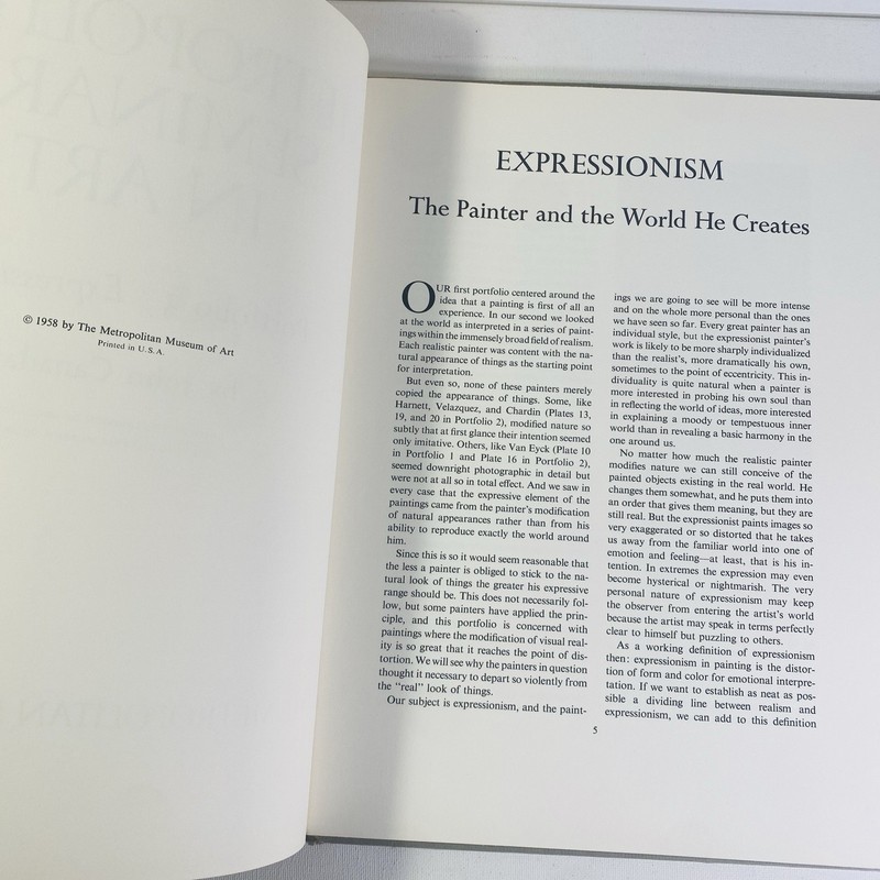 Metropolitan Seminars in Art. Portfolio 3 Expressionism by John Canaday 1958 HC gallery