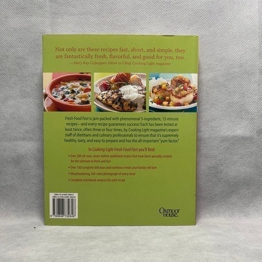 Cooking Light Fresh Food Fast Cookbook 368 Pages Healthy Quick Recipes VG gallery