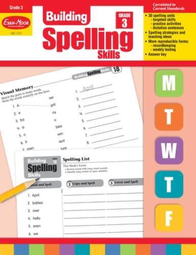 Building Spelling Skills: Grade 3 – Paperback By Evan Moor – GOOD