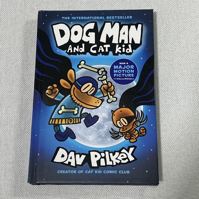 Dog Man and Cat Kid (Dog Man #4) by Dav Pilkey (2021, Hardcover) Brand New
