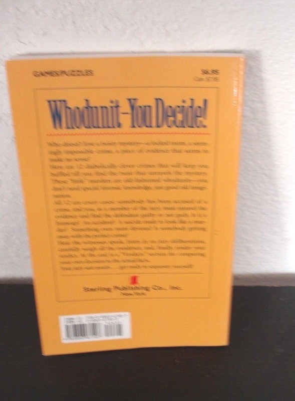 Whodunit-You Decide!-Hy Conrad (PB 1996) Mini Mysteries For You To Solve gallery