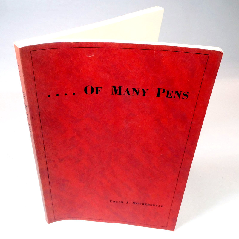 Of Many Pens by Edgar J Mothershead • Paperback 93pgs • SIGNED FIRST EDITION _m2