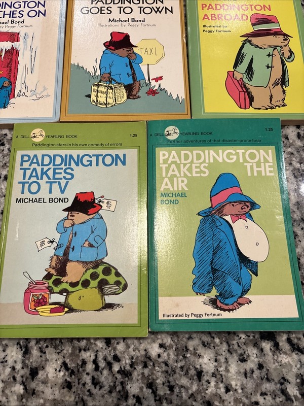 Lot of 5 Vintage Paddington Bear Books by Michael Bond - Dell Publishing gallery