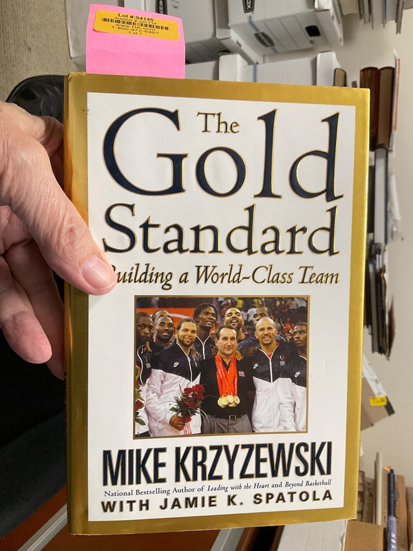 Mike Krzyzewski, The Gold Standard, 2009 HB 1st [08 Olympics] Signed by Coach K