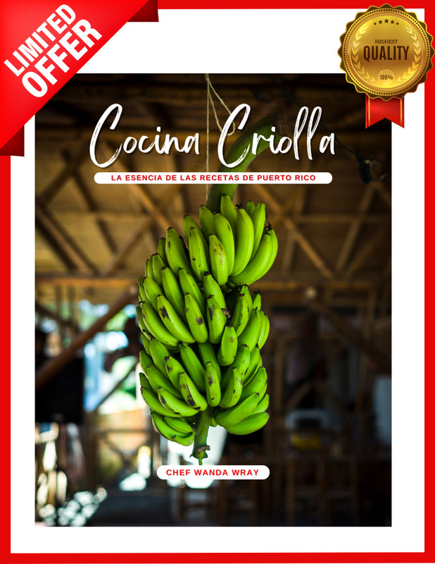 Cocina Criolla, Libro de Increíbles Recetas de Puerto Rico Cooking Book Gifts