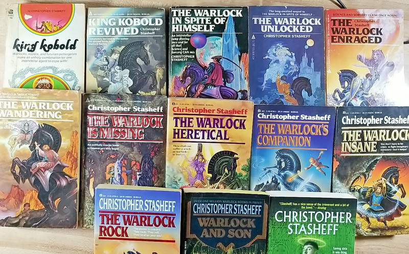Lot Of 12 Christopher Stasheff Ace Sci-Fi Fantasy Paperback 1980s Warlock Series