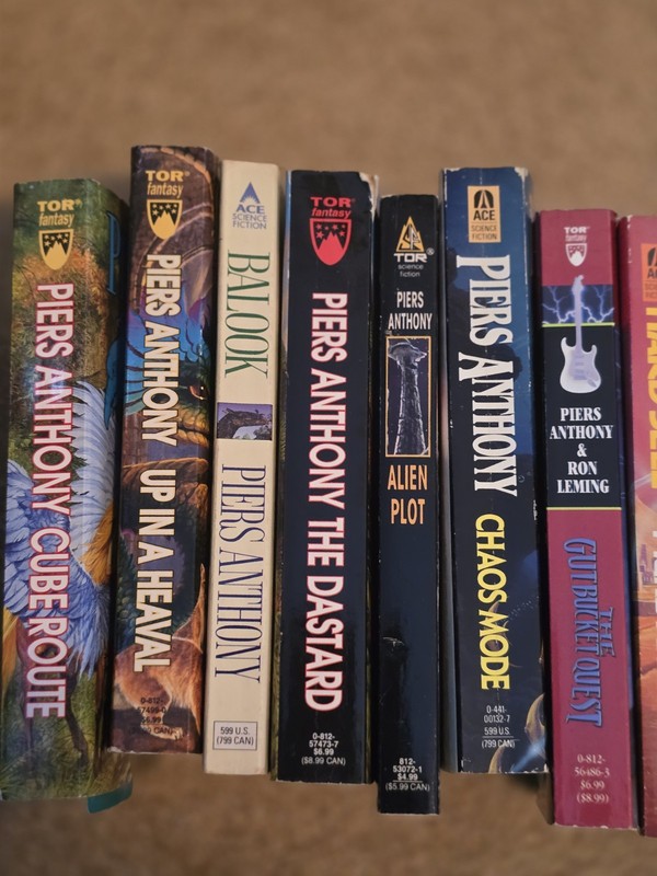 Piers Anthony books, lot of 15, various series