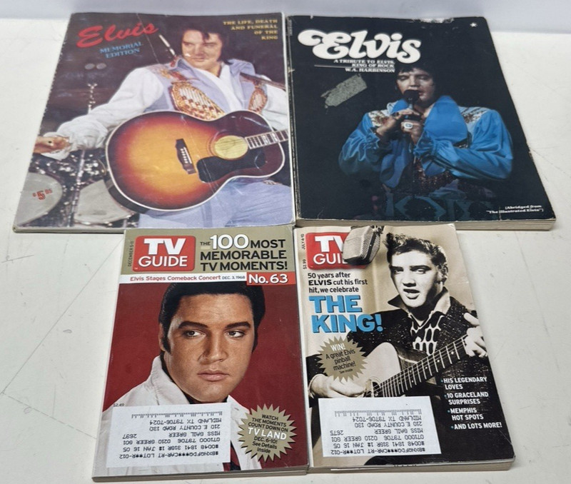 Elvis Presley Tribute Memorial Book And Magazine Lot Of 4 – Readers Digest