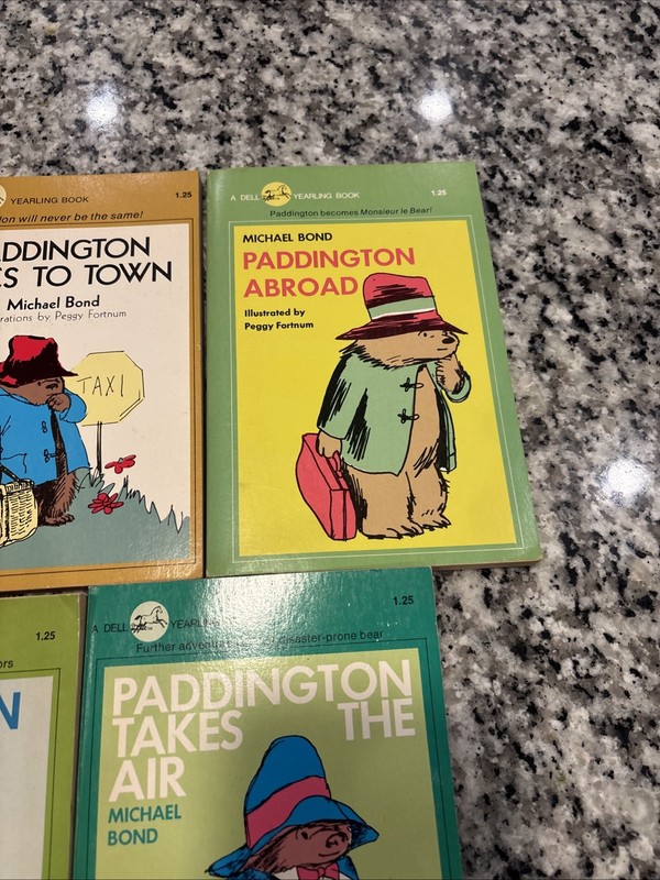 Lot of 5 Vintage Paddington Bear Books by Michael Bond - Dell Publishing gallery