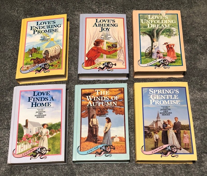 Janette Oke Keepsake Series 2-in-1 Hardcover Partial Book Set 1-8 & 13-16 Bundle gallery