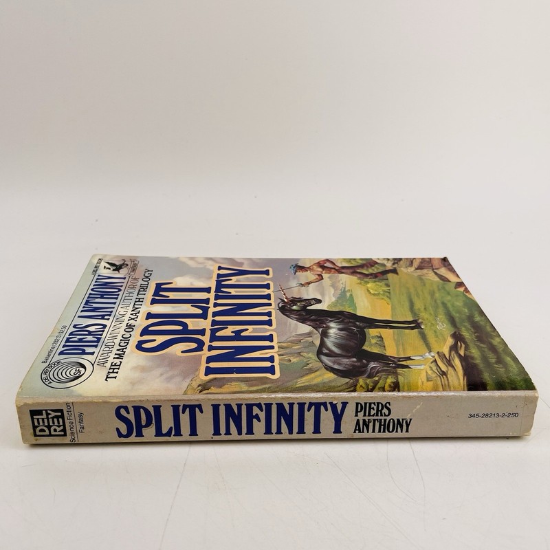 Split Infinity By Piers Anthony Vtg PB Sci-fi Fantasy Del Rey SFF Xanth Trilogy gallery