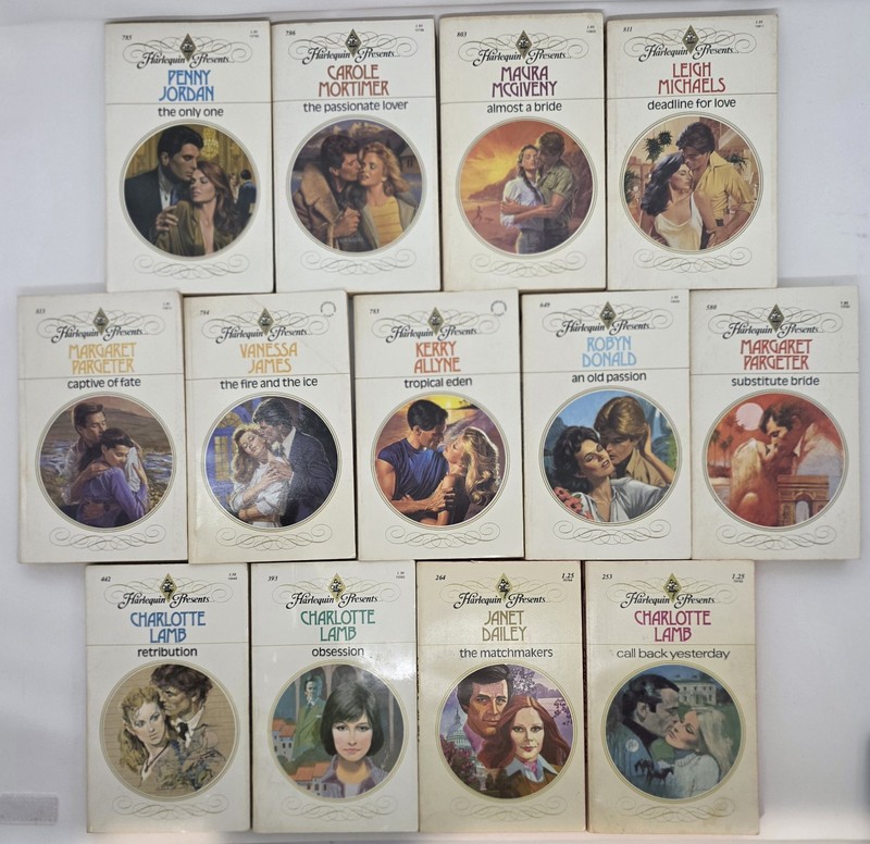 Vintage Harlequin Romance Novels 1970’s – 1980’s Love Lot Of 13 Paperback Books