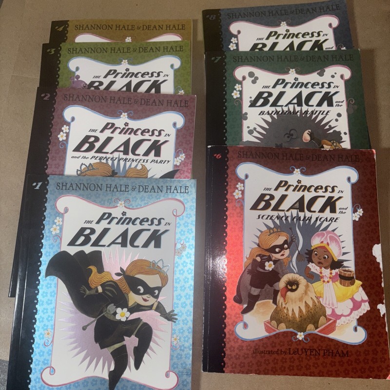 The Princess in Black Book Lot by Shannon Hale and Dean Hale 1,2,3,4,6,7,8