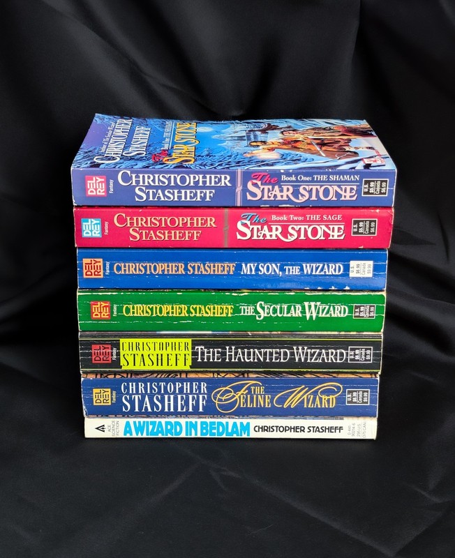 Lot Of 7 Christopher Stasheff Books - Rogue Wizard In Rhyme Star Stone Feline gallery