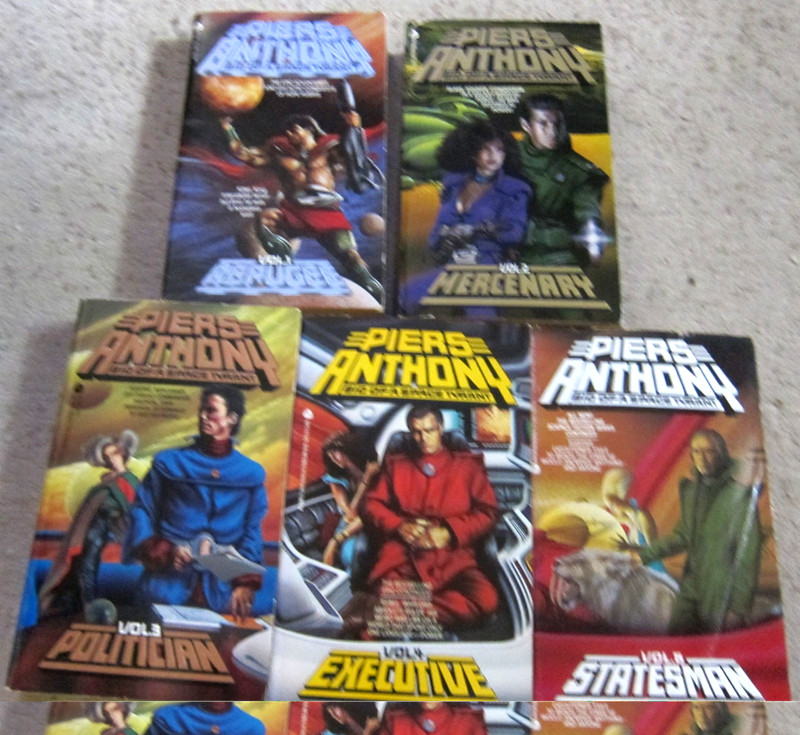 Piers Anthony book lot- The entire Space Tyrant series- all five novels !