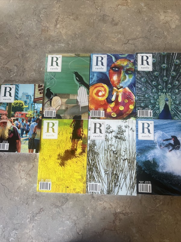 Lot Of 7 RATTLE: POETRY Books See Pictures For Volume #s Paperback