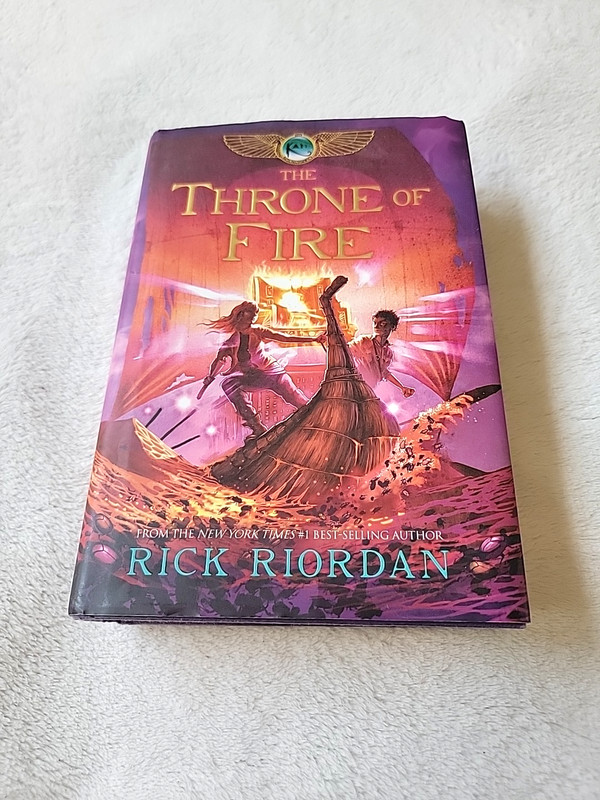 The Throne of Fire Rick Riordan 2011 HC DJ 1st Edition Kane Chronicles