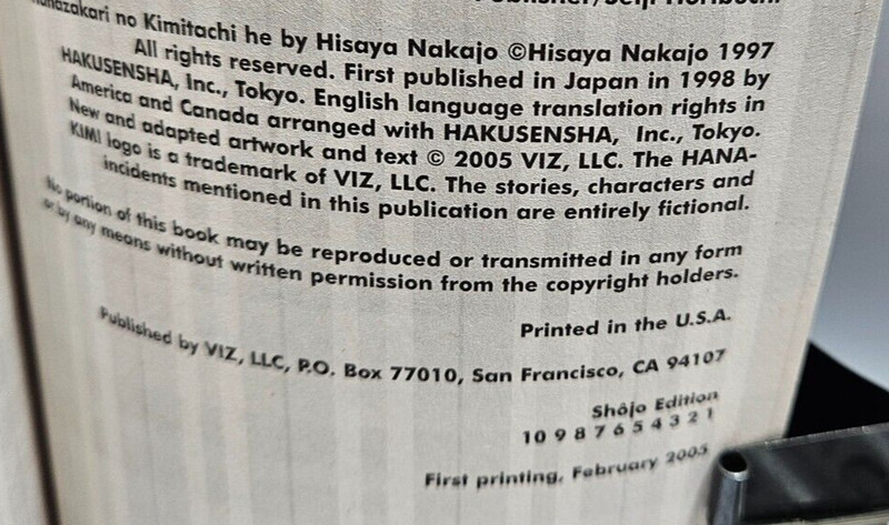 Hana-Kimi 5,8,10 by Hisaya Nakajo, Manga Books, 2005 & 2006 1st Printings gallery