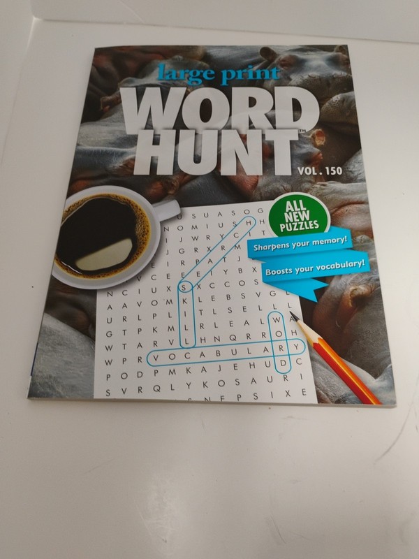 Large Print Word Hunt Vol. 150 New