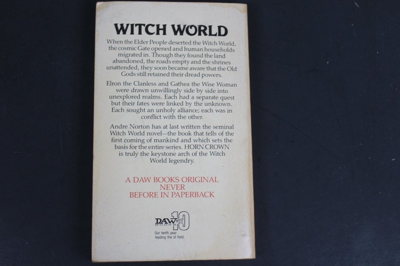 Horn Crown Andre Norton 1981 First Printing DAW Books Witch World Novel Fantasy gallery