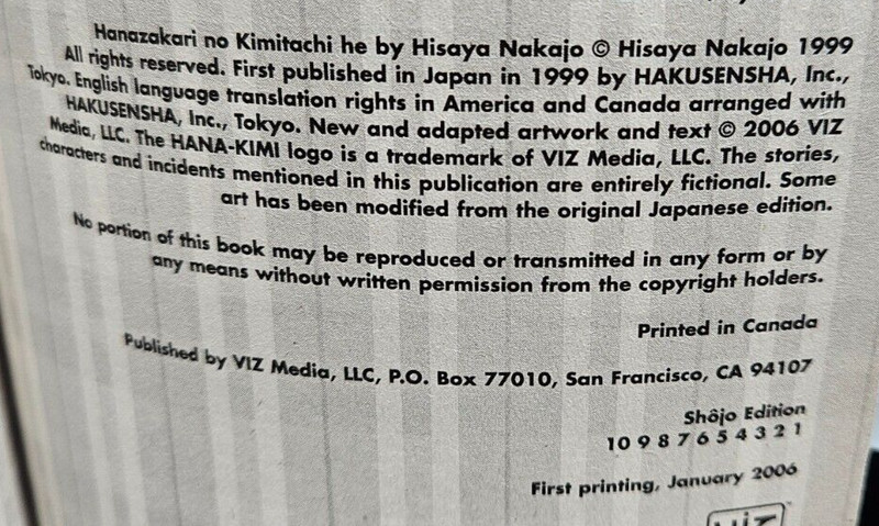 Hana-Kimi 5,8,10 by Hisaya Nakajo, Manga Books, 2005 & 2006 1st Printings gallery