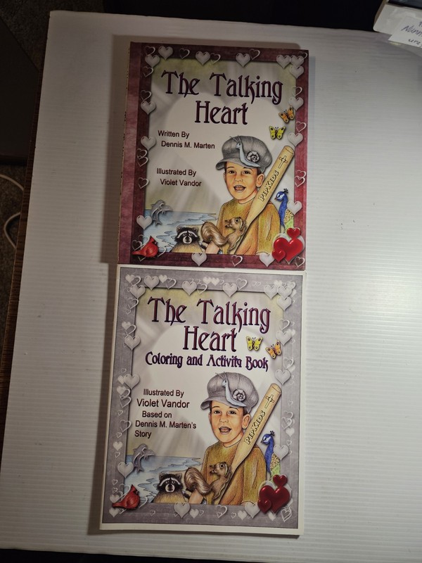 The Talking Heart by Dennis Marten & The Coloring Book based on the Same Book. N