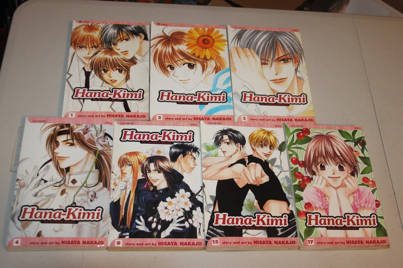 Hana-Kimi For You in Full Blossom Volumes 1,2,3,4,9,15,17 Manga Graphic Novels