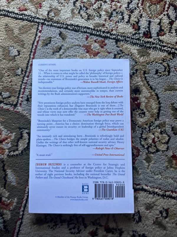 Choice : Global Domination or Global Leadership by Zbigniew Brzezinski (2005,... gallery