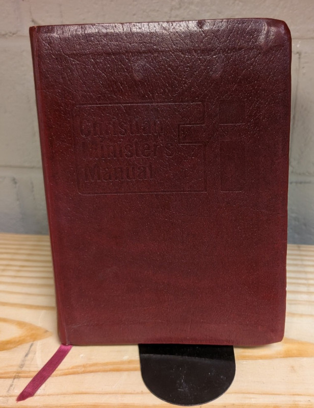 Christian Minister’s Manual – Leather Bound – Standard Publishing – Good