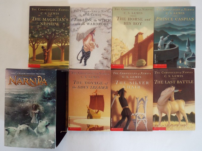 Lot 1-7 The Chronicles of Narnia Movie Tie-In 7-Book Box Set Complete C.S. Lewis