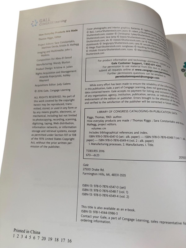 How Everyday Products Are Made Volume 1 Riggs 2016 UXL Cengage Learning gallery