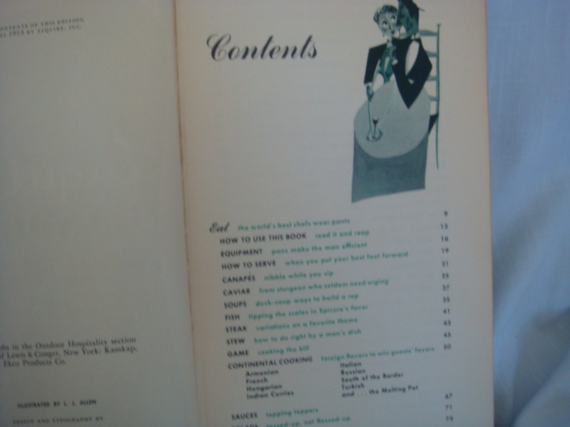 ESQUIRE'S HANDBOOK FOR HOSTS 1949 287 pages HILARIOUS!!!! WOW! iLLUSTRATIONS gallery