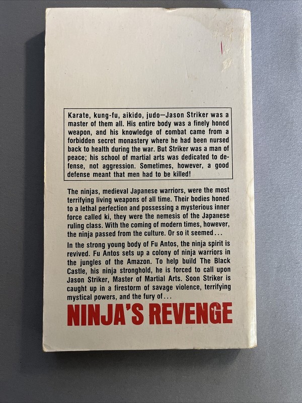 NINJA'S REVENGE: JASON STRIKER, MASTER OF MARTIAL ARTS By Piers & Fuentes VG gallery