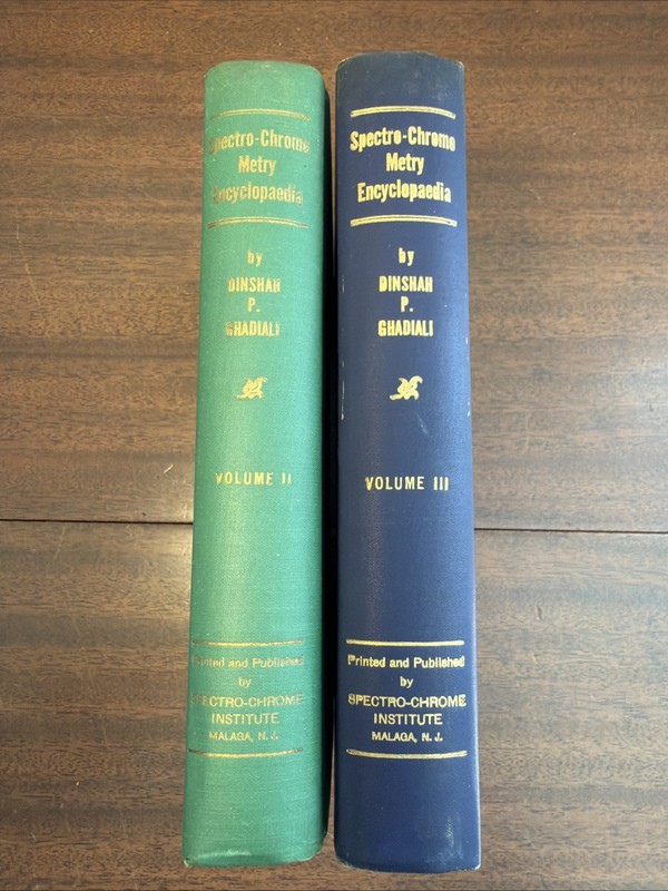 SPECTRO-CHROME METRY ENCYCLOPAEDIA by Colonel Dinshah Ghadiali Volumes II & III