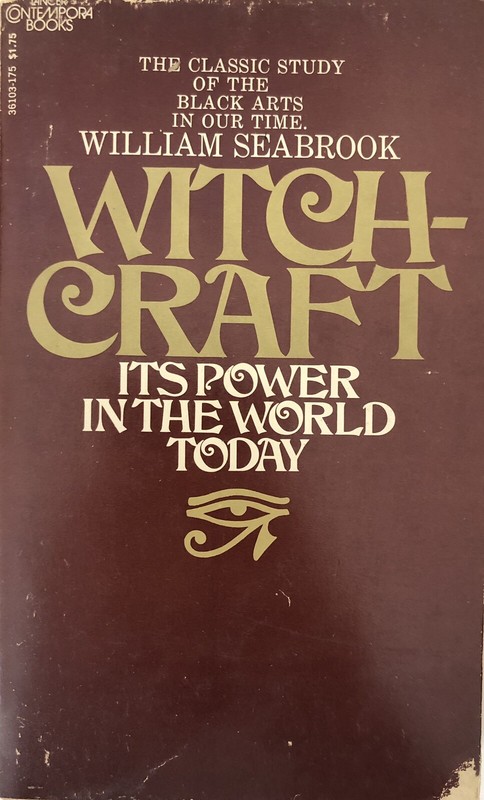 WITCHCRAFT WILLIAM SEABROOK LANCER PAPERBACK OCCULT SUPERNATURAL