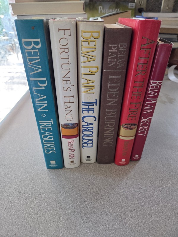 Belva Plain Lot Of 6 Hardcover Books. Family Relationships Society.