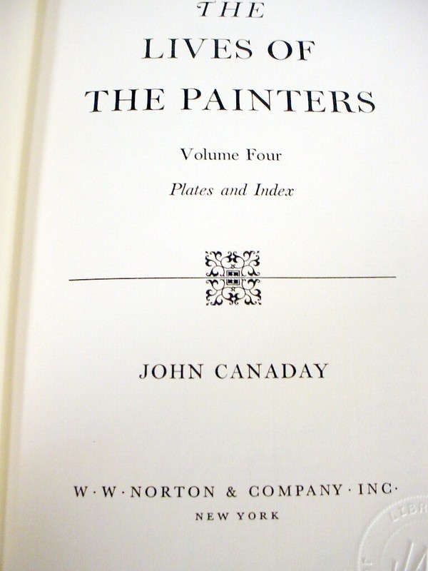 4 Volume BOX Set LIVES Of The PAINTERS John CANADAY Art Artist 1969 Hardcover gallery