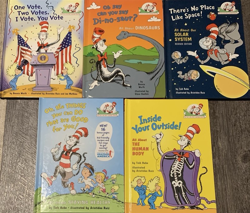 Lot Of 5: The Cat In The Hat’s Learning Library Set; 1990s, 2000s, & 2010s GOOD!