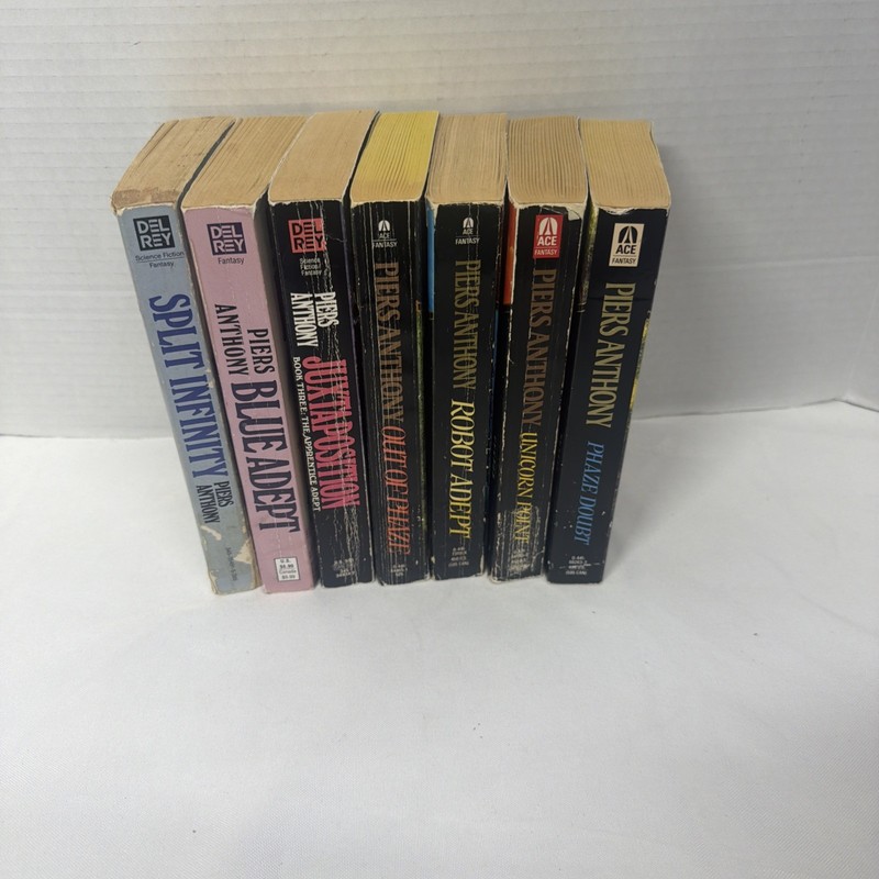 Piers Anthony Apprentice Adept COMPLETE Series Lot 1-7 PB Vintage Sci-Fi Fantasy gallery