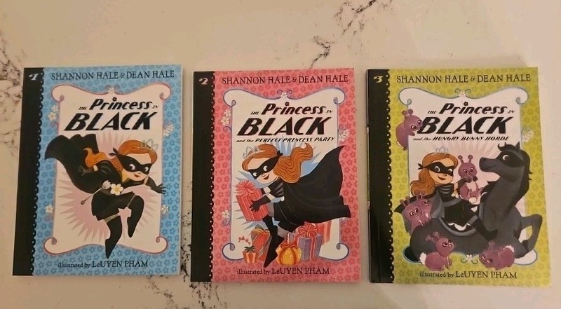 THE PRINCESS IN BLACK CHAPTER Lot Of 3 BOOKS #1-3 BY SHANNON HALE AGES 5-9