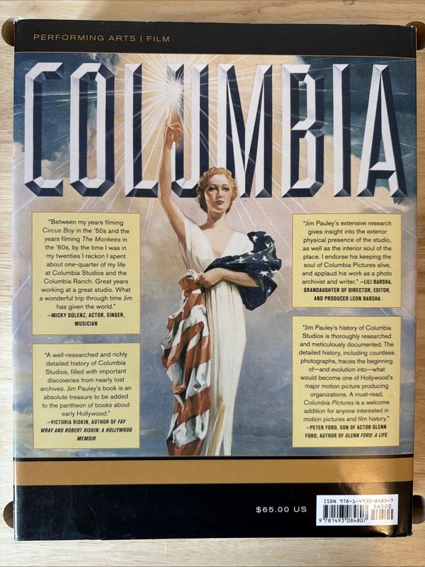 COLUMBIA PICTURES Jim Pauley Hardcover Book Hollywood Motion Picture Magic gallery