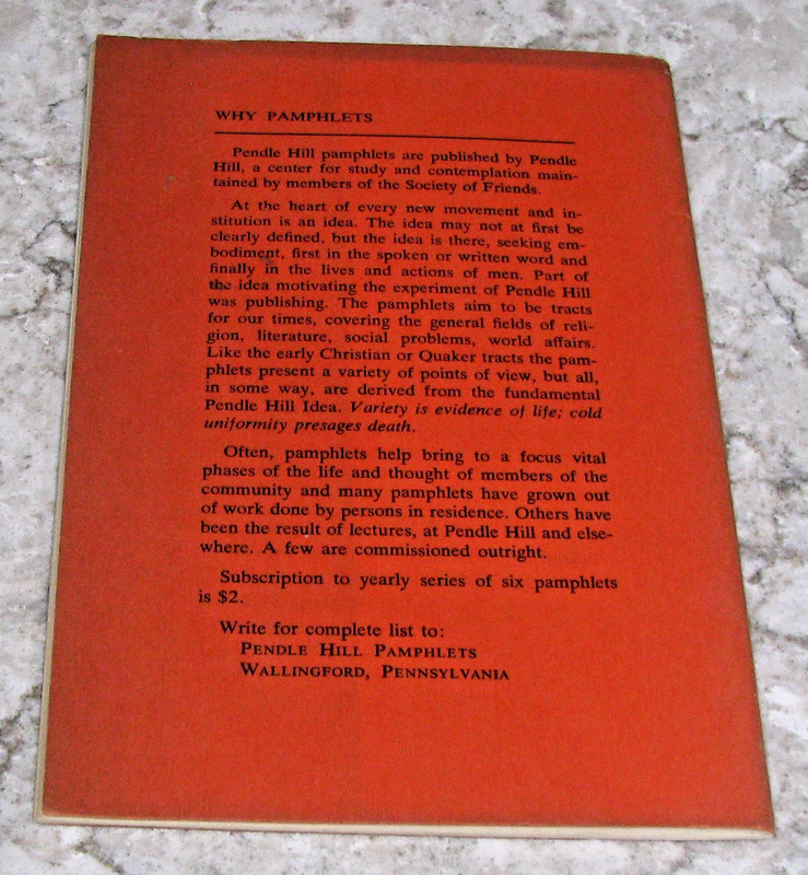 Patterns of Renewal by Laurens Van der Post, Pendle Hill Pamphlet, #121, PB gallery