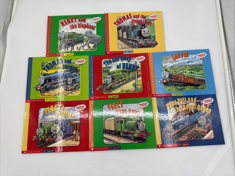 Lot of 8 Thomas & Friends 2 books in 1 By Rev. W. Awdry -Kids Stories Scholastic