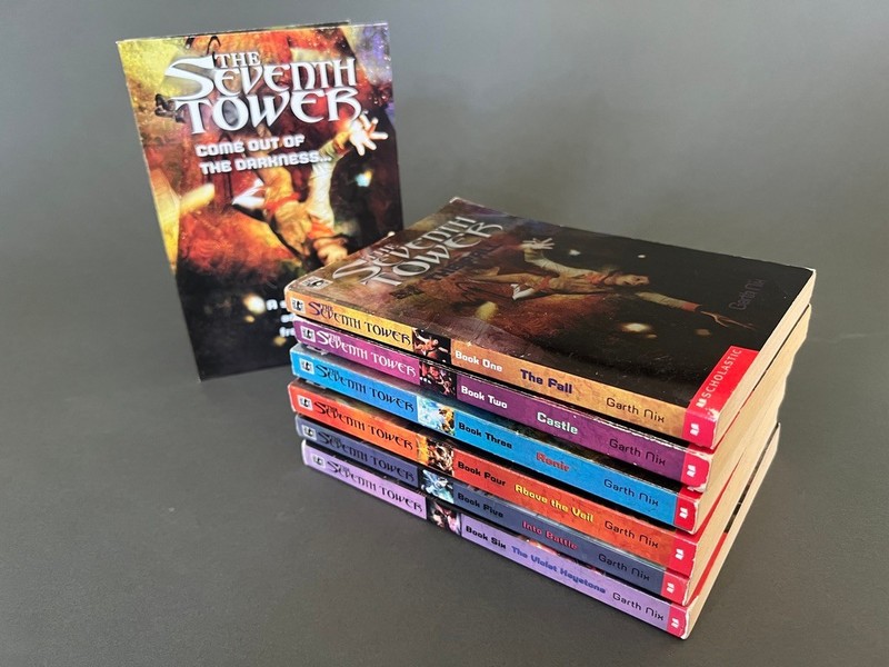 Lot of 6~The Seventh Tower #1-6~Garth Nix~PB 1 2 3 4 5 6 + poster