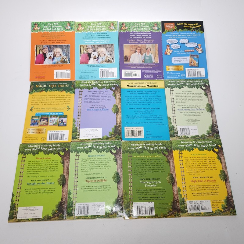 Lot of 12 Magic Treehouse Fact Tracker Non-Fiction Book Historical Fiction Books gallery