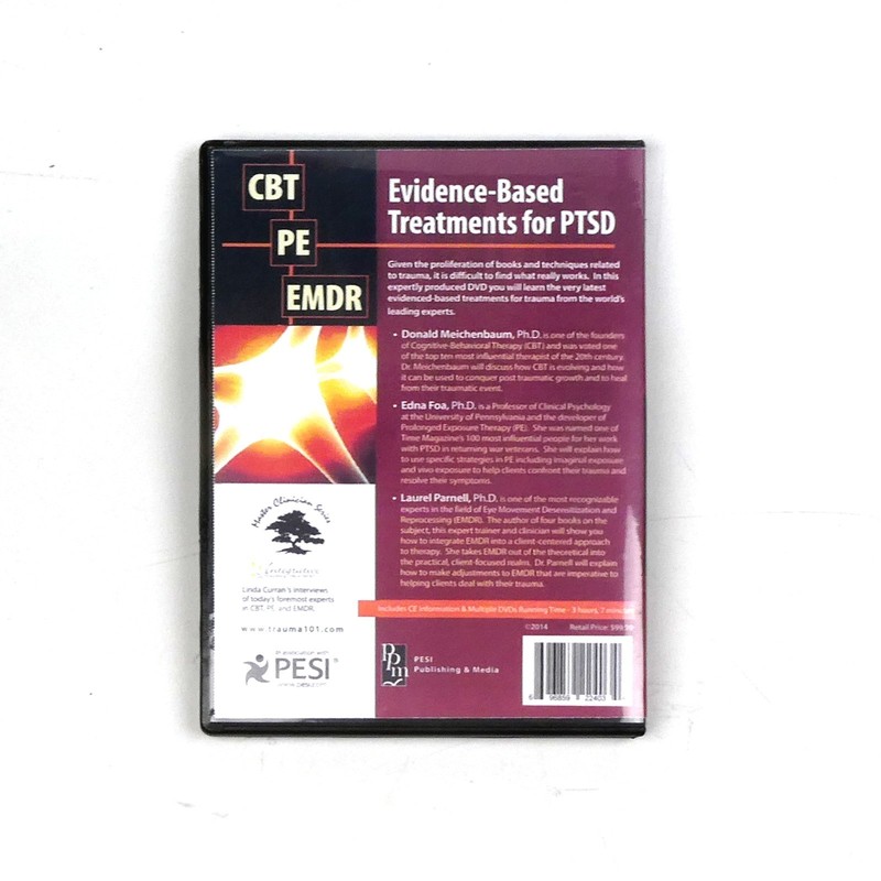 EVIDENCE BASED TREATMENTS FOR PTSD: CBT, PE & EMDR Learn Trauma Therapy DVD gallery