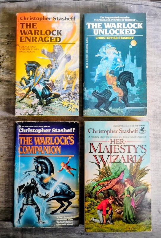 Vtg Christopher Stasheff Warlock PB Lot Gramarye Series Science Fiction 4 Lot